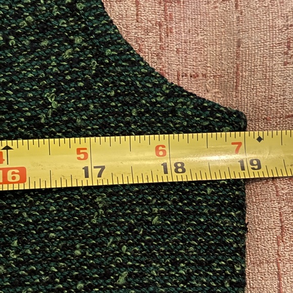 St. John Collection Hunter Green Tweed Tank/Vest Sz 6 EUC - Picture 6 of 8
